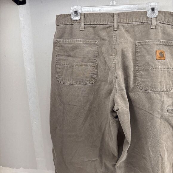 Carhartt B175 MUS Pants Mens 40x30 Pants Dungaree Mushroom Brown 2006 Utility - Picture 5 of 8